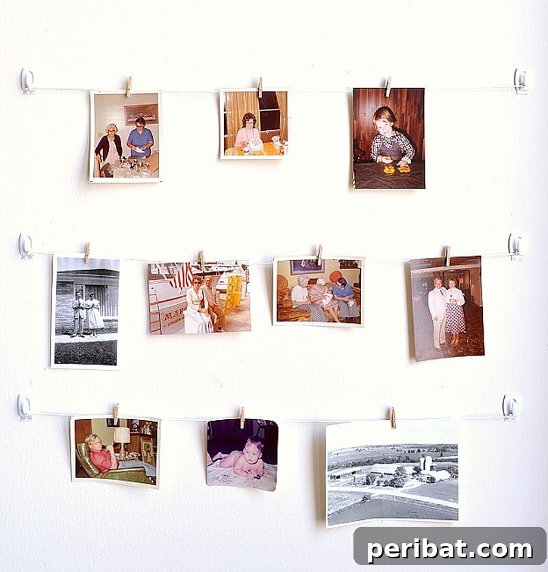43 Creative DIY Photo Display Solutions 9 cheap and easy wall system display