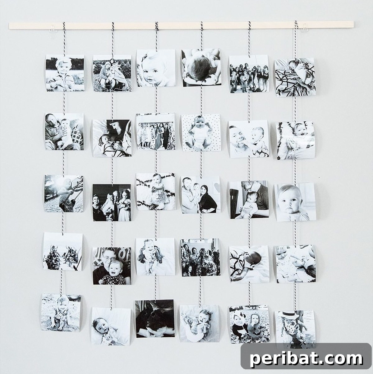 43 Creative DIY Photo Display Solutions 10 family photo wall hanging