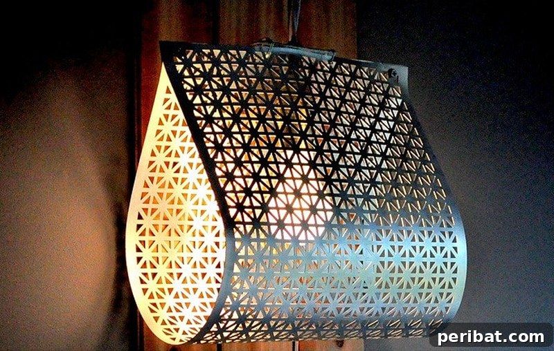 unique metal hanging light
