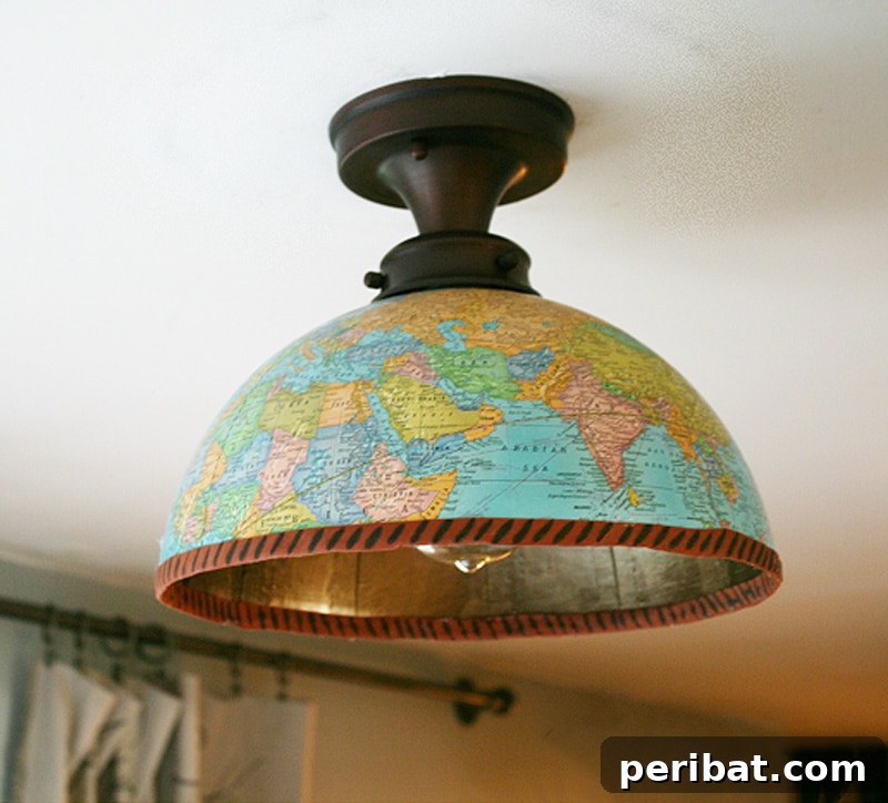 lamp made from globe