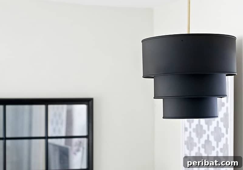 tiered pendant light black