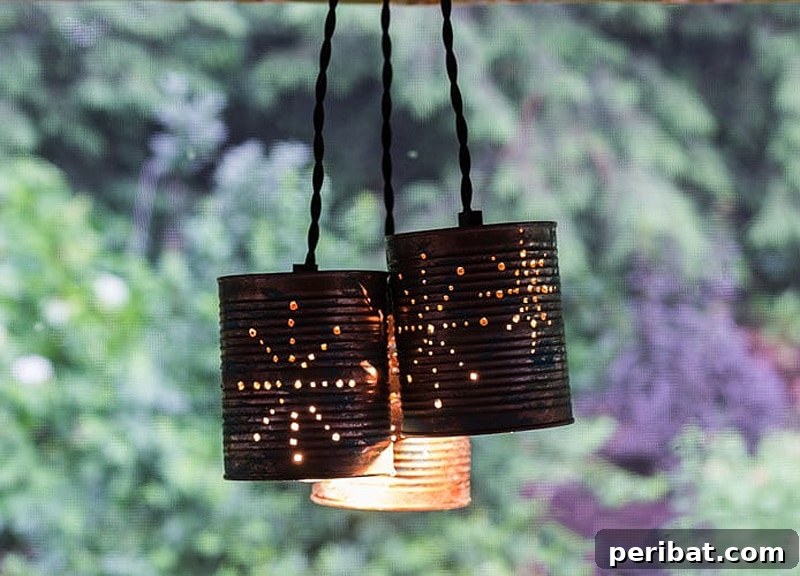 tin can pendant light