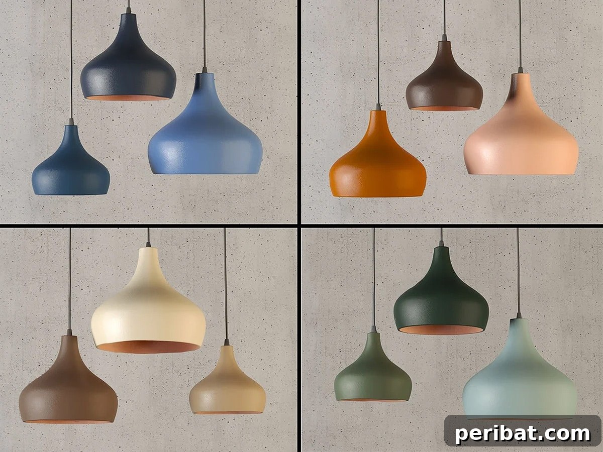 four sets of pendant light