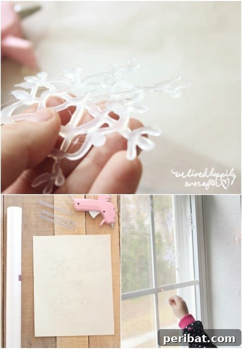 Hot Glue Snowflakes