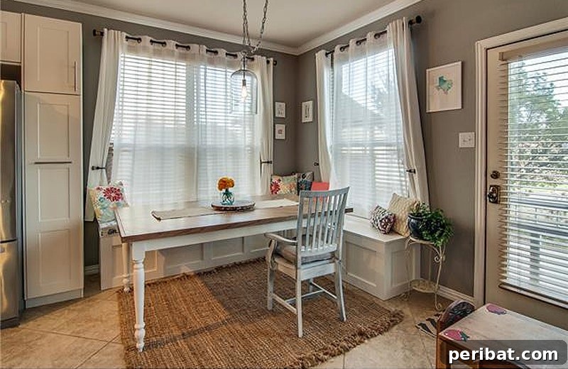 Craft Your Perfect Breakfast Corner 26 farmhouse breakfast nook table
