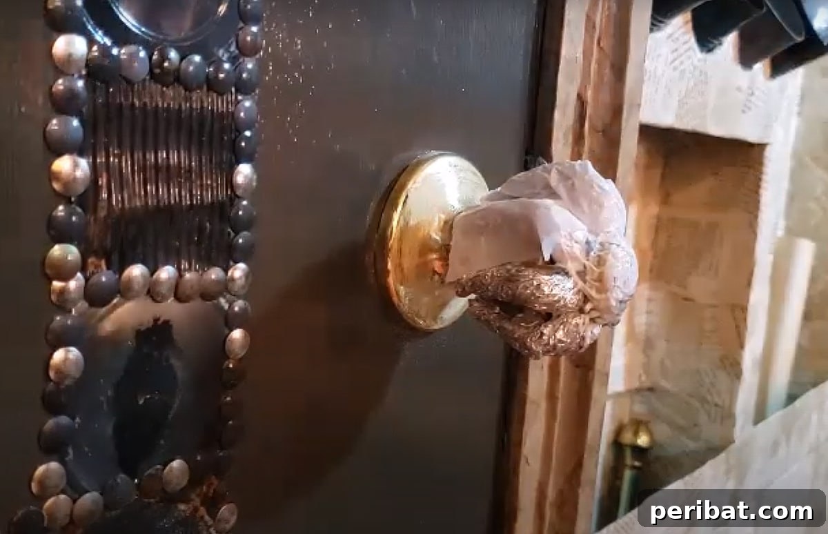 Custom handles and door knobs created from recycled materials, showcasing sustainable design.