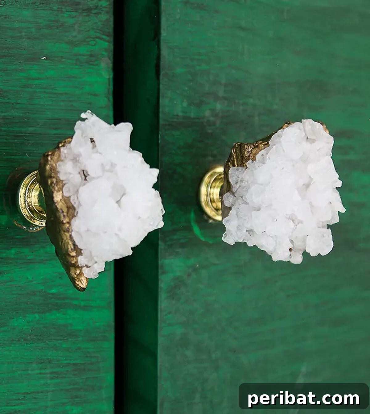 Elegant faux crystal knobs sparkling with clarity and faceted design.