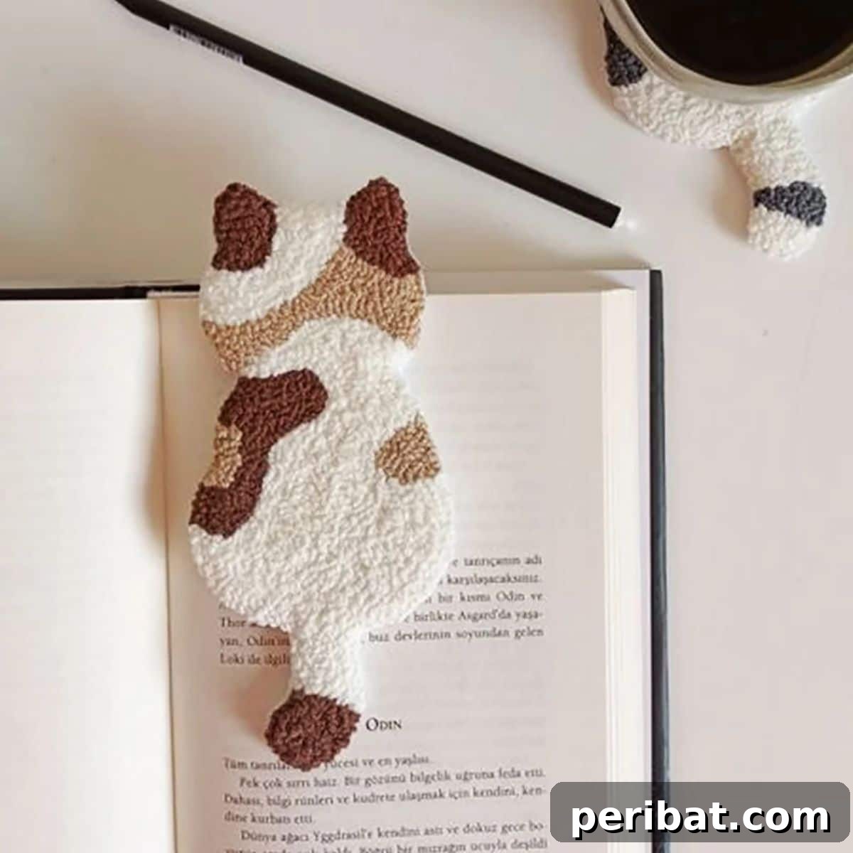 DIY coaster punch needle kit with a beginner-friendly tufting pattern for easy crafting.