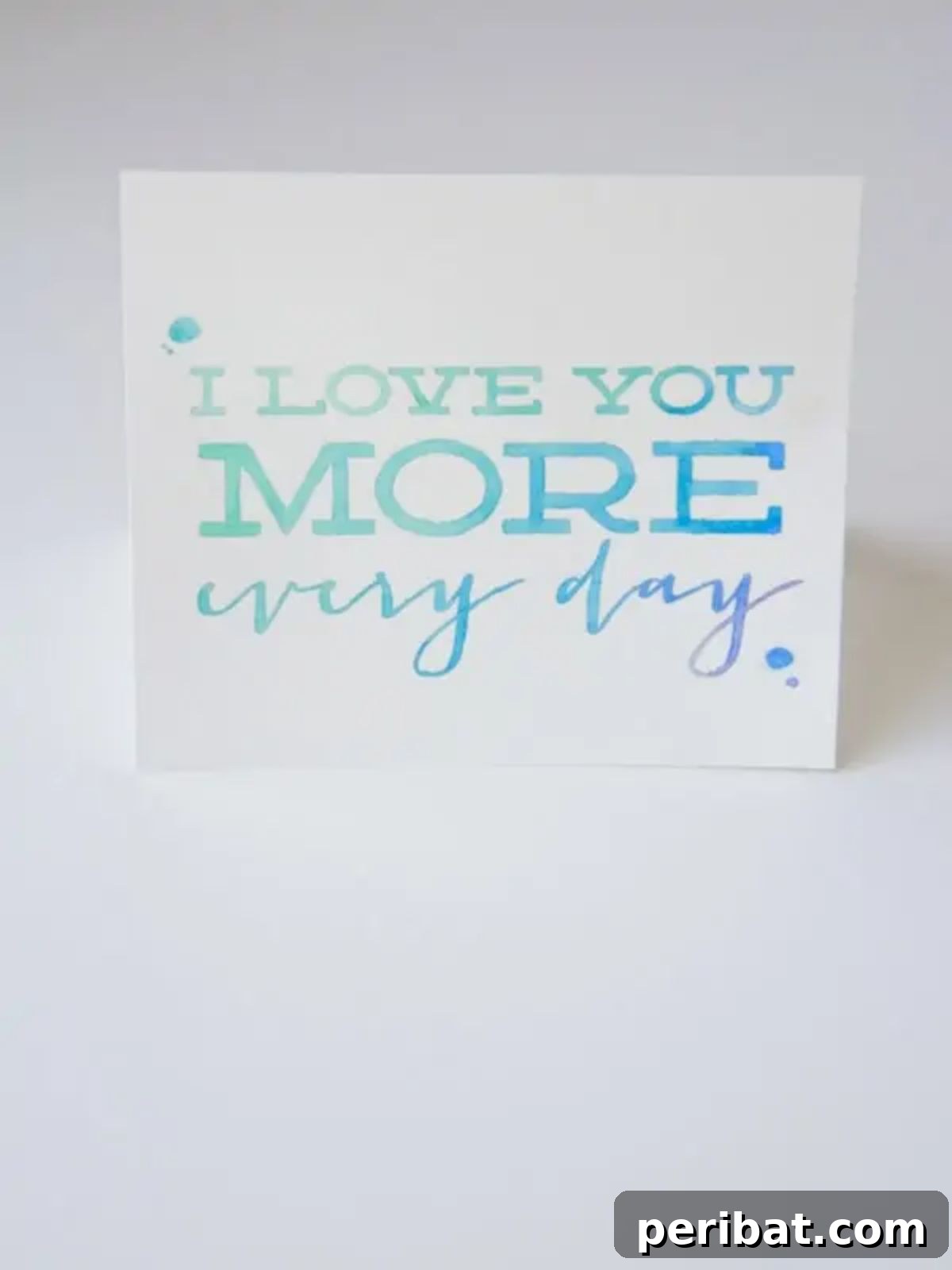 Beautiful DIY Printable Watercolor Anniversary Card, featuring soft watercolor designs and a romantic message