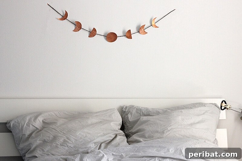 moon phases wall hanging