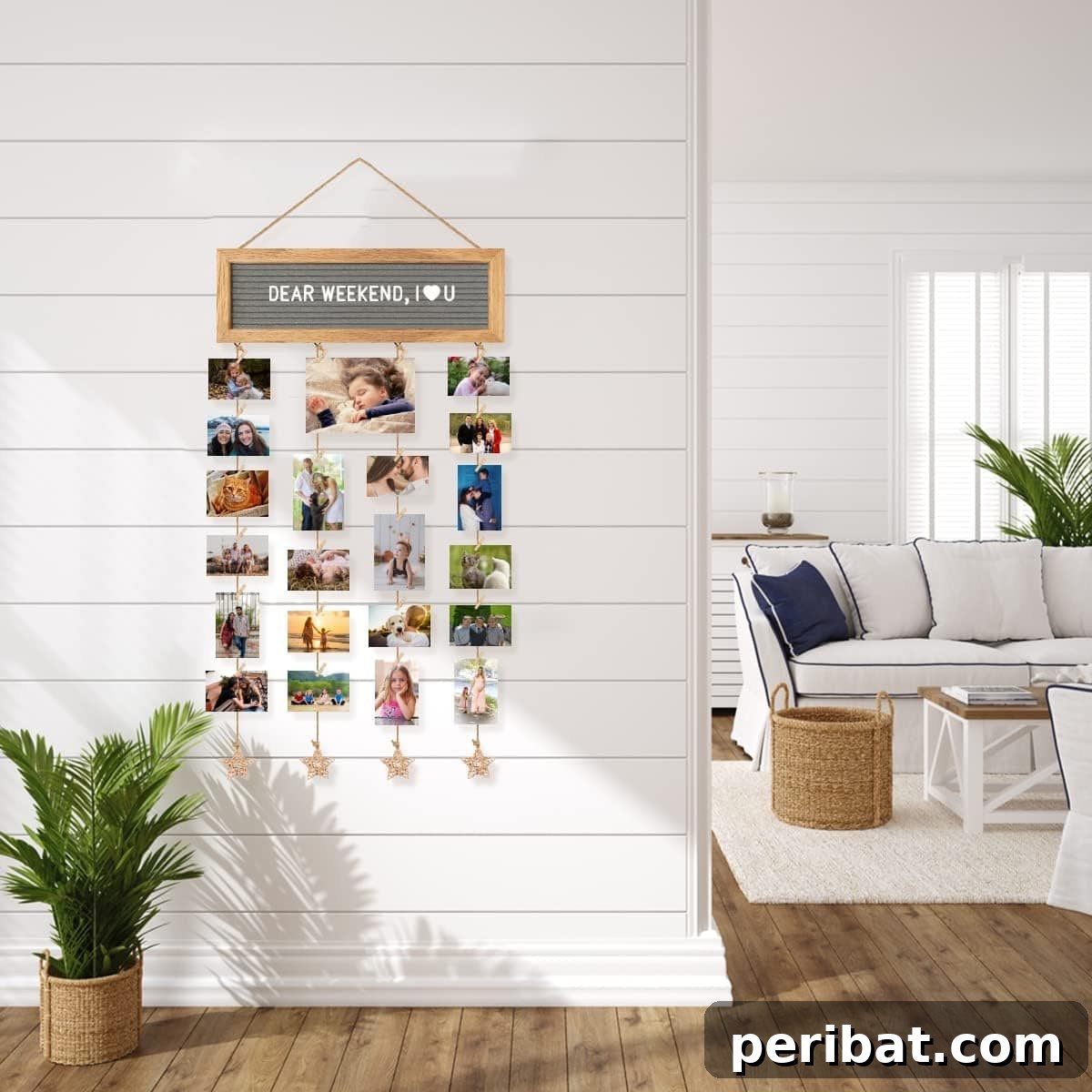 collage hanging wall decor