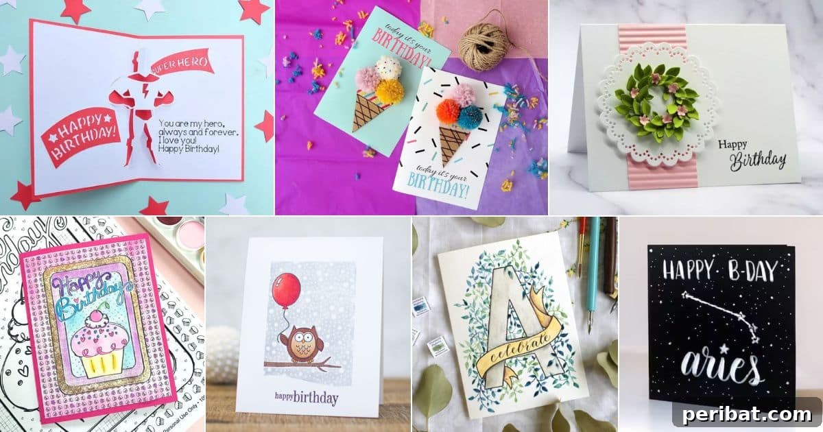 Craft 35 Stunning DIY Birthday Cards 2 35 DIY Birthday Cards facebook image.