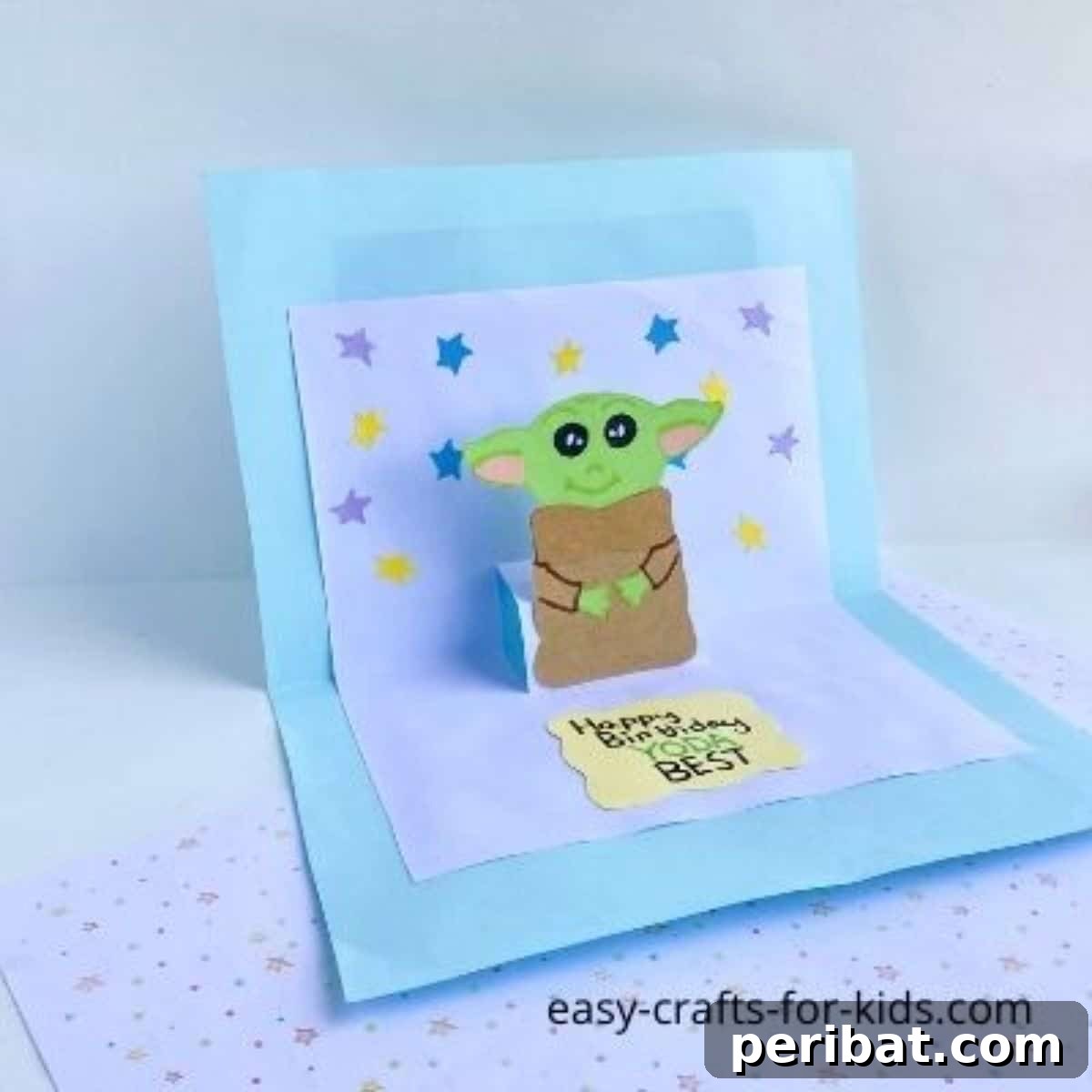 Craft 35 Stunning DIY Birthday Cards 14 DIY Yoda Pop-up Birthday Card