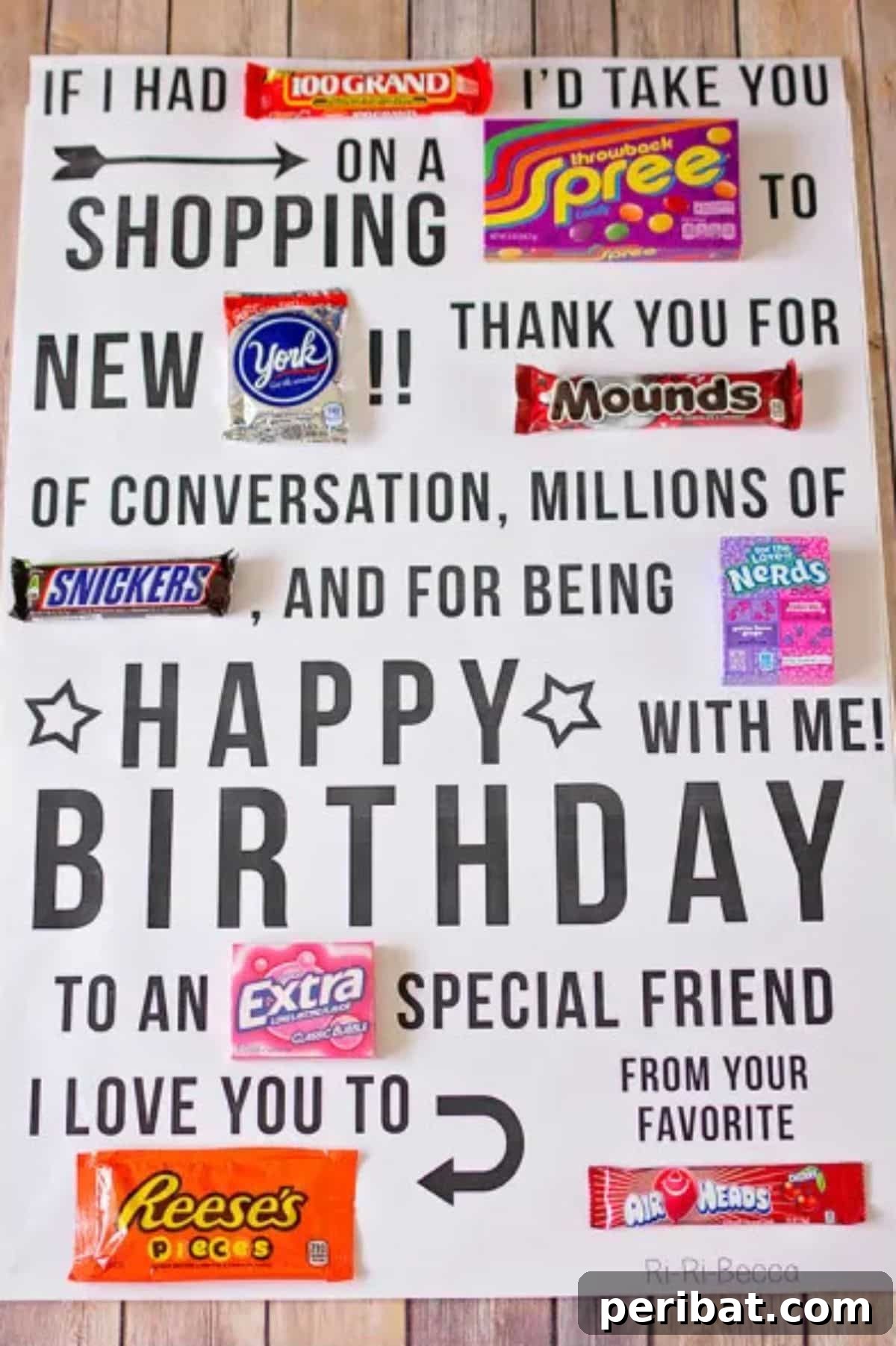Craft 35 Stunning DIY Birthday Cards 18 DIY Candy Gram Birthday Card