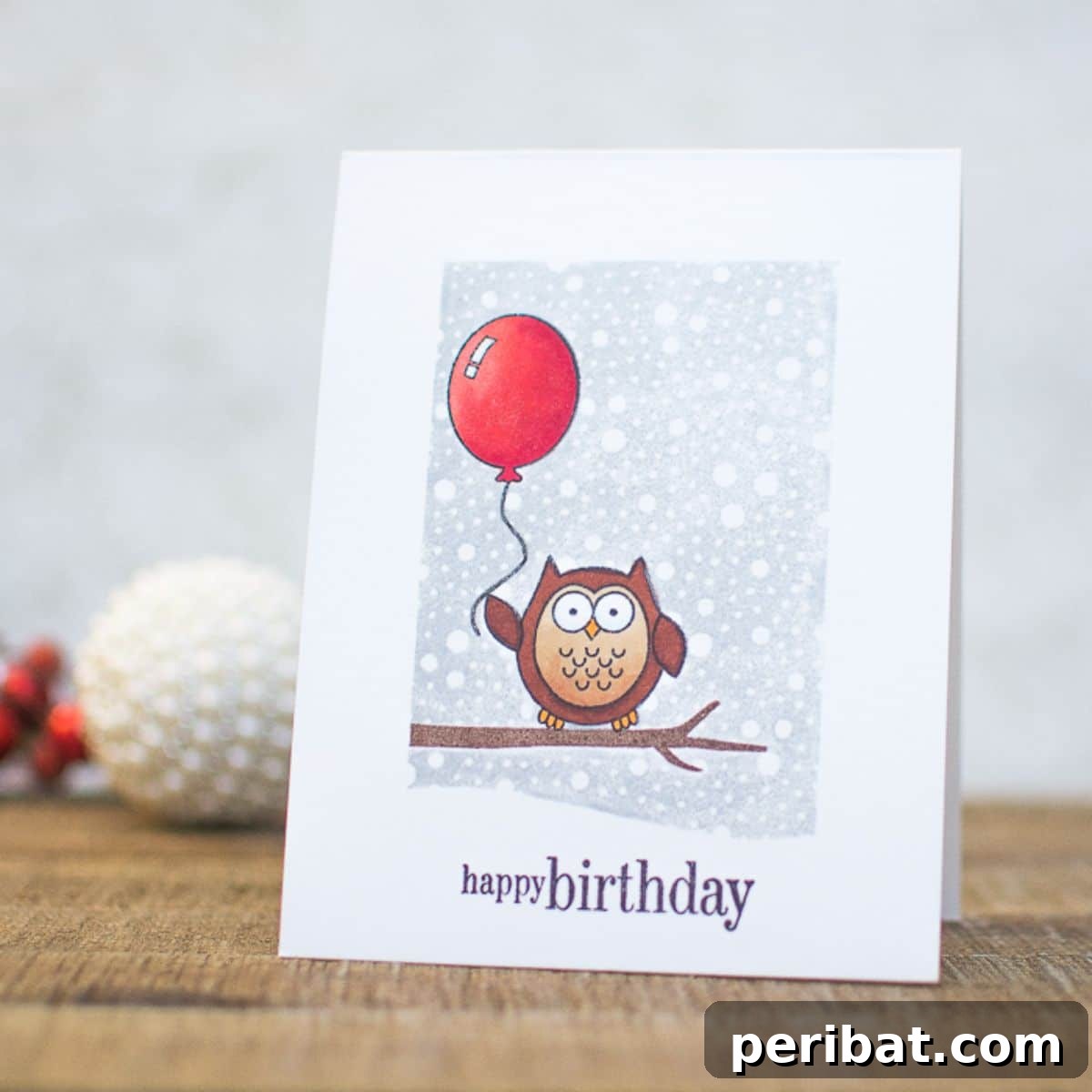 Craft 35 Stunning DIY Birthday Cards 19 DIY Wintery Birthday Card