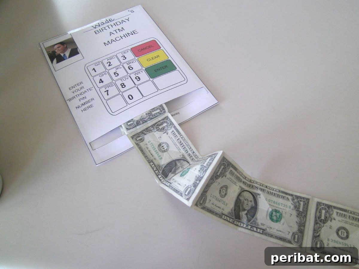 Craft 35 Stunning DIY Birthday Cards 3 DIY Birthday Card ATM Machine