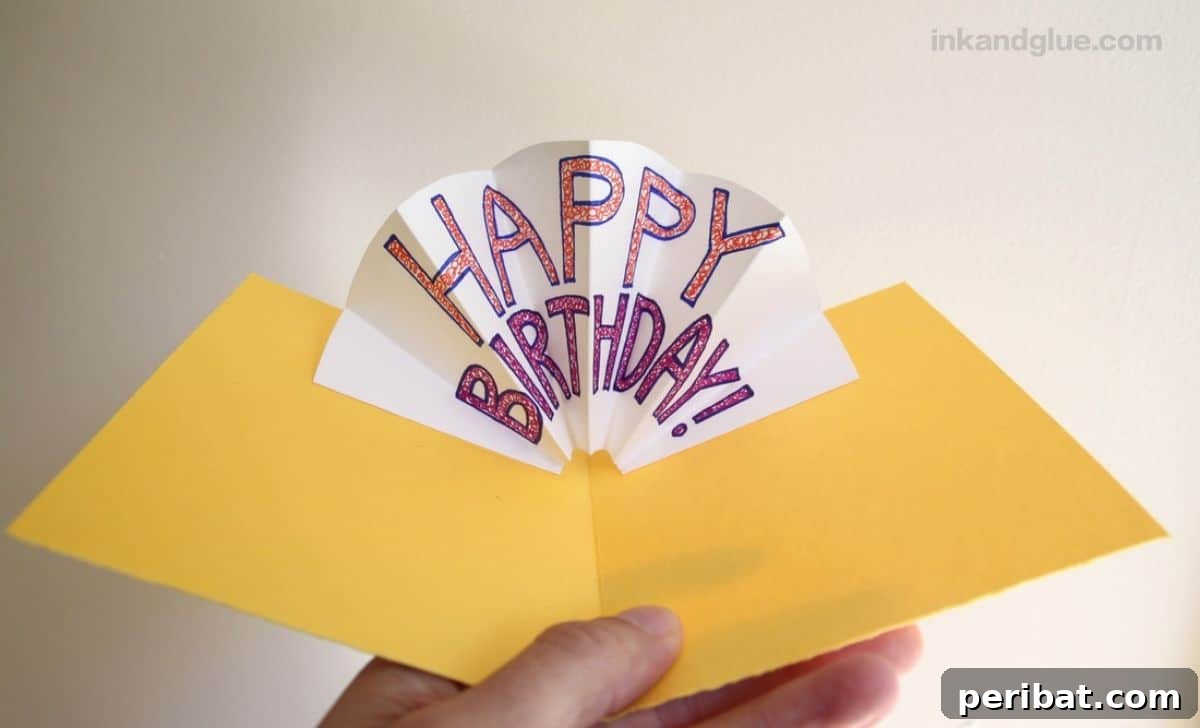 Craft 35 Stunning DIY Birthday Cards 30 DIY Pop-up Birthday Card
