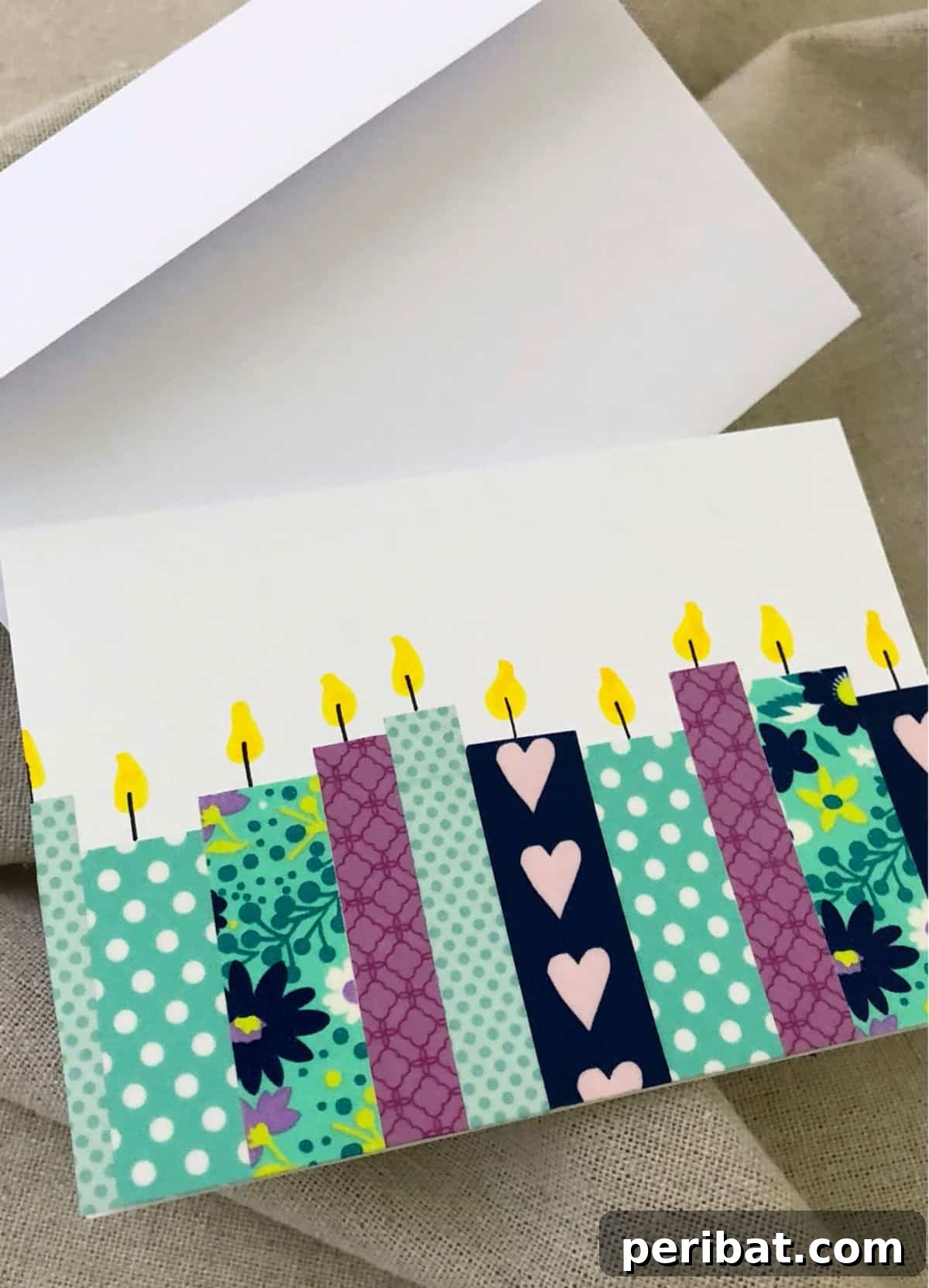 Craft 35 Stunning DIY Birthday Cards 7 Easy DIY Washi Tape Birthday Card