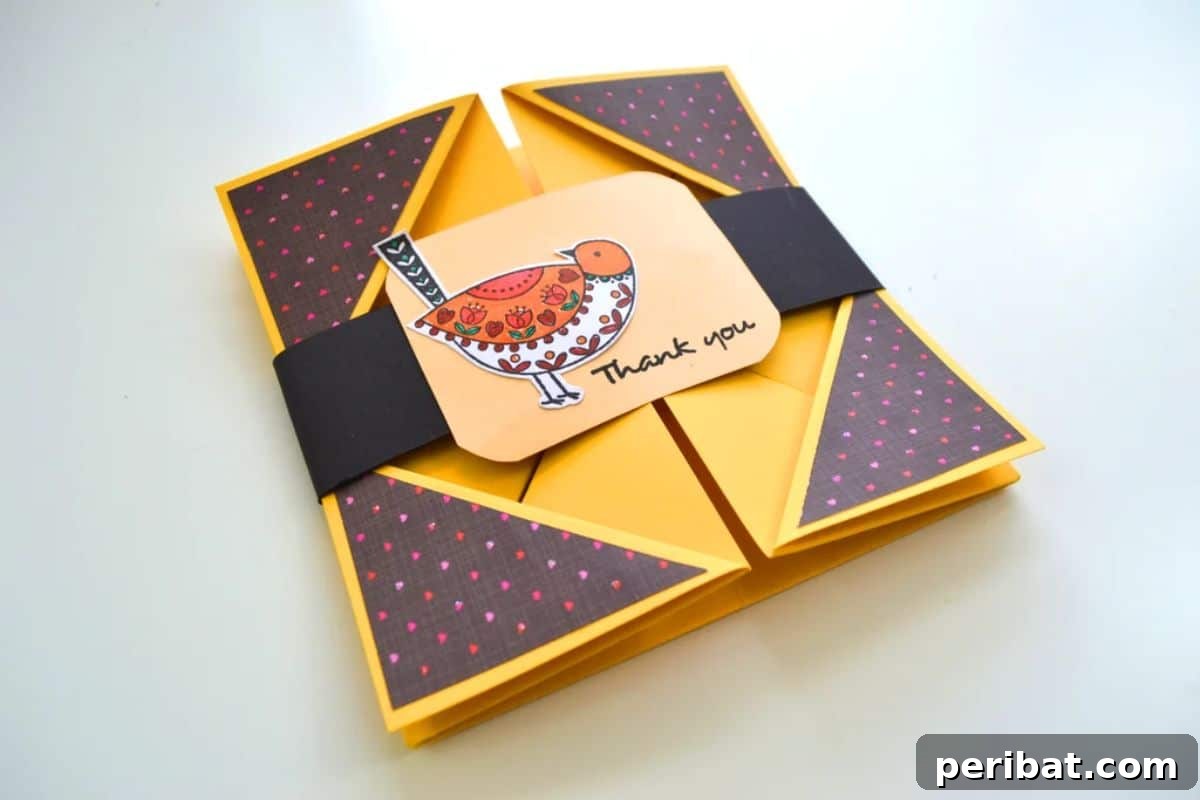 Thanksgiving DIY Crafts - Napkin Fold Card