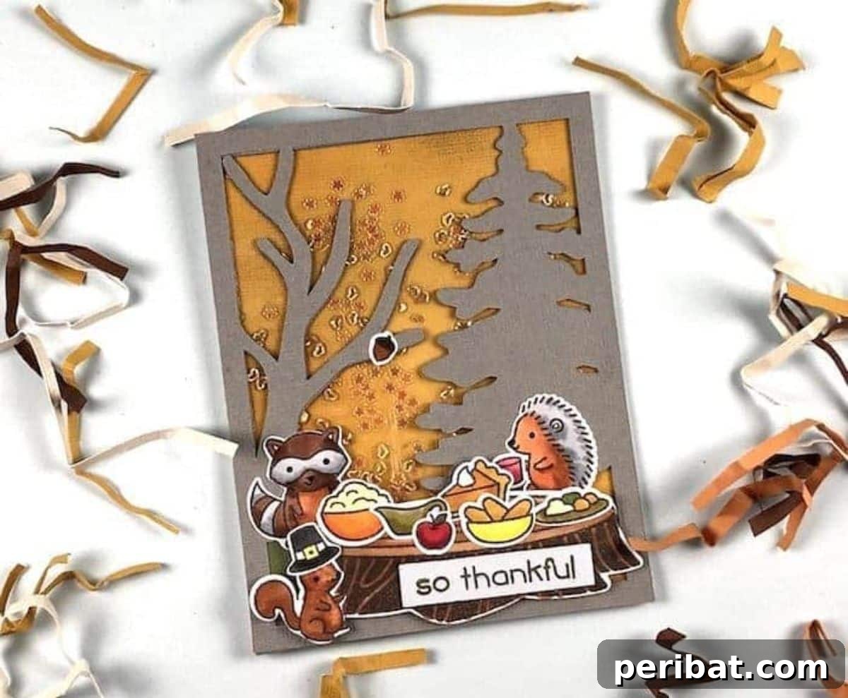 DIY Handmade Thanksgiving Card Design
