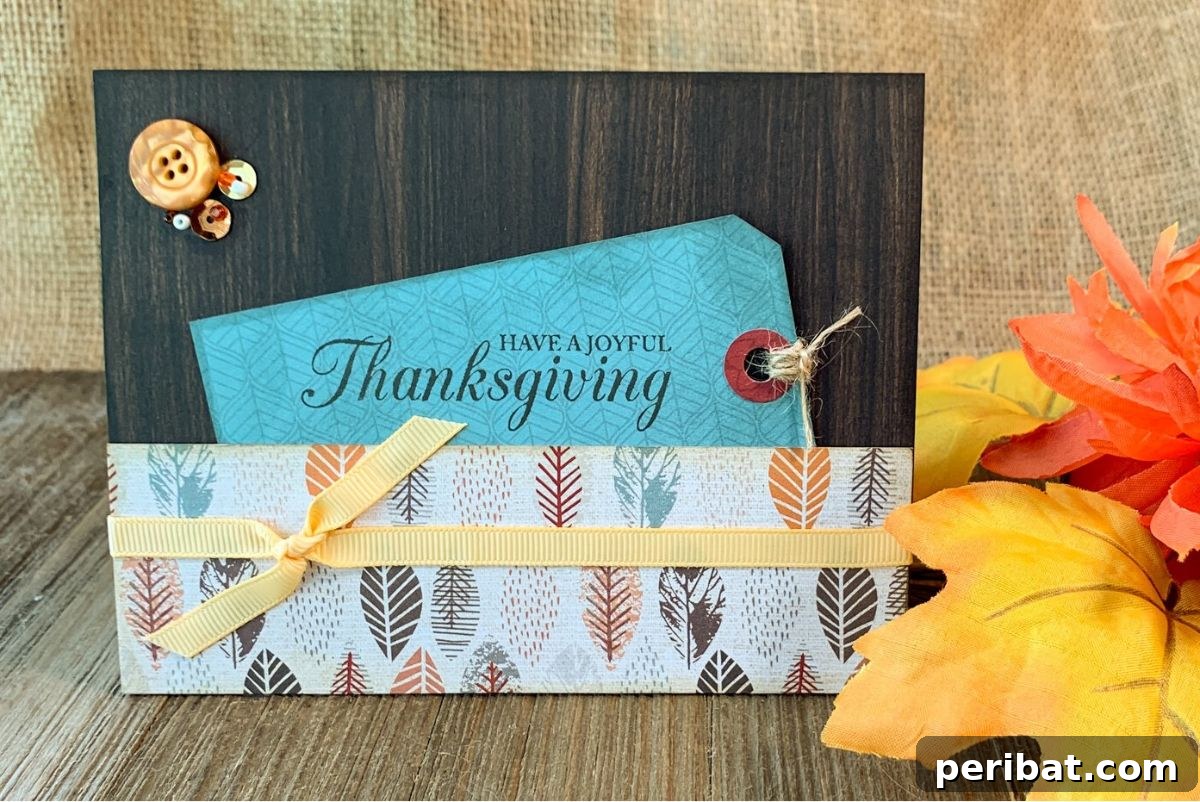 DIY Happy Thanksgiving Card