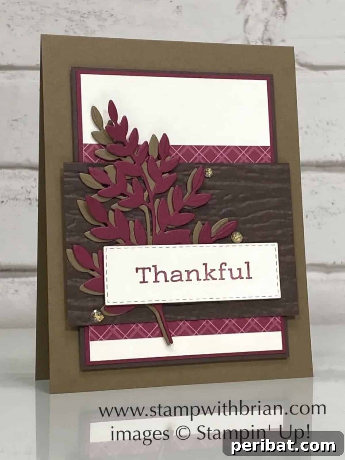 Beautiful Thankful for Thanksgiving DIY Card
