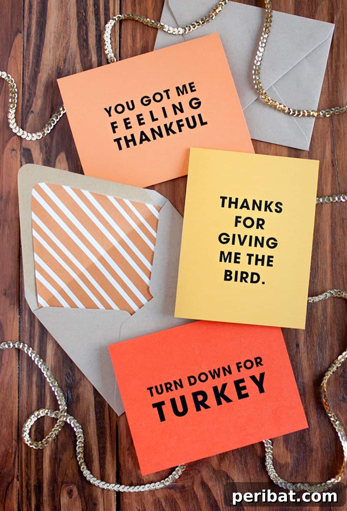 Funny DIY Thanksgiving Cards