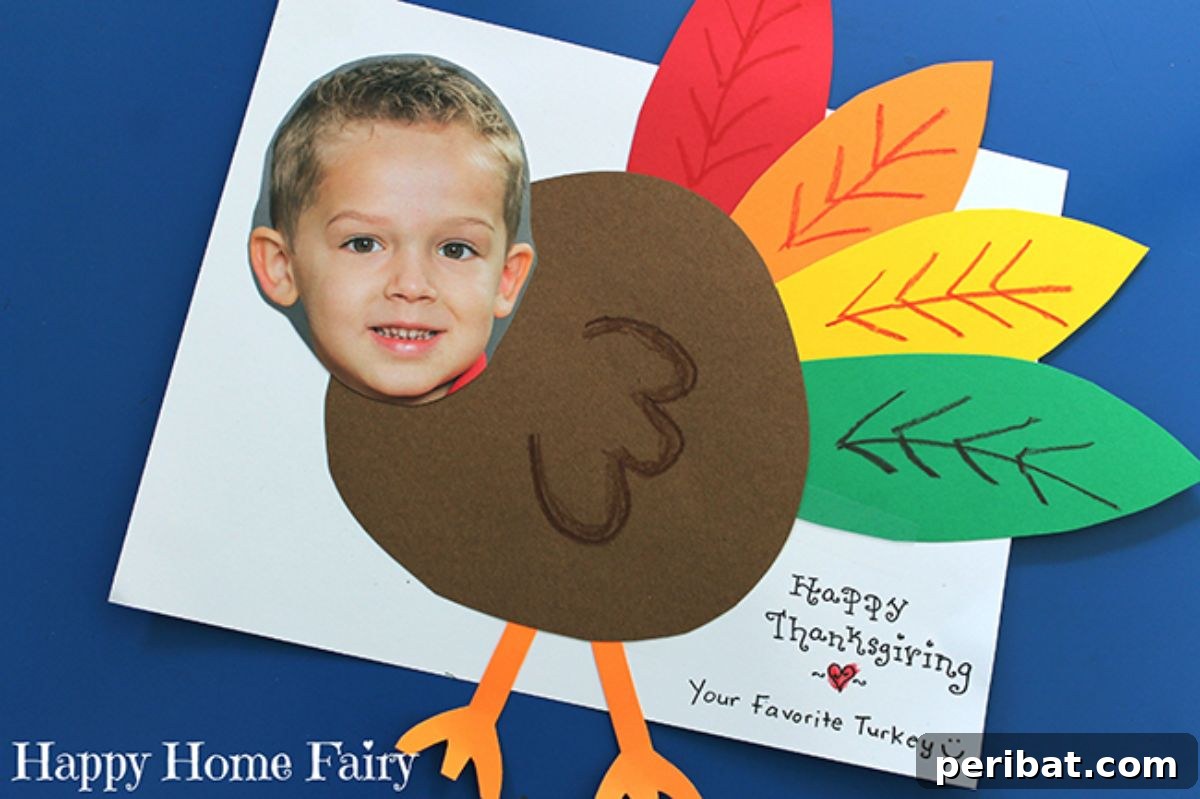 Adorable DIY Thanksgiving Card