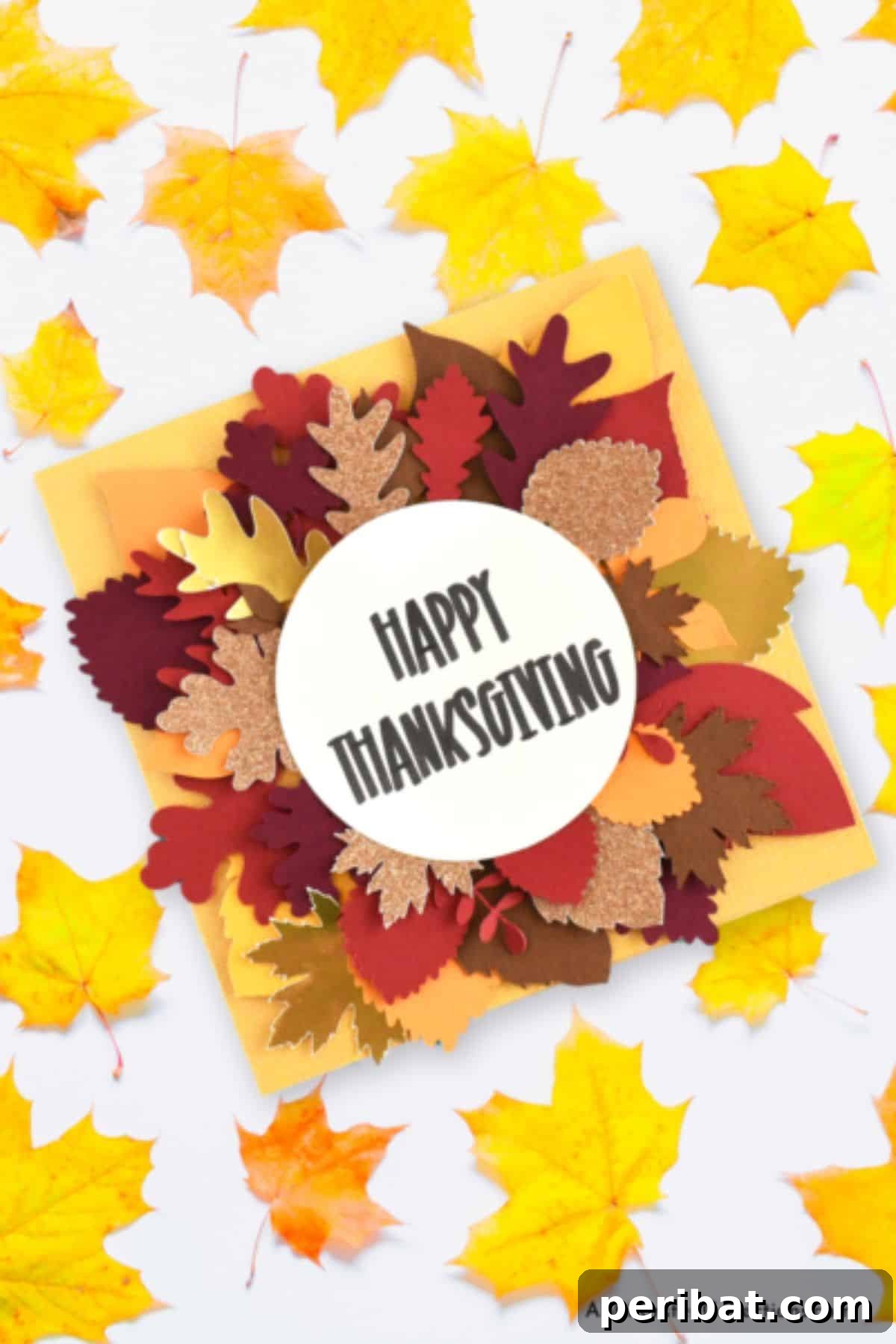 DIY Cricut Thanksgiving Card