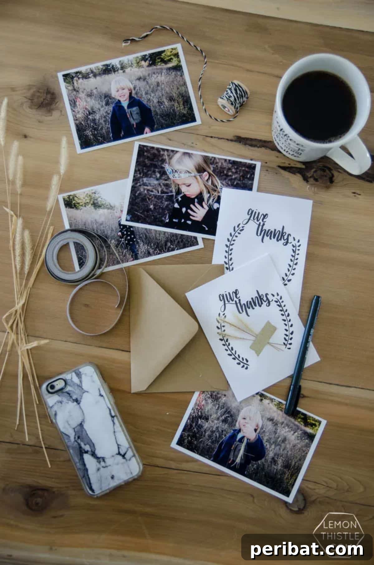 DIY Handlettered Thanksgiving Cards