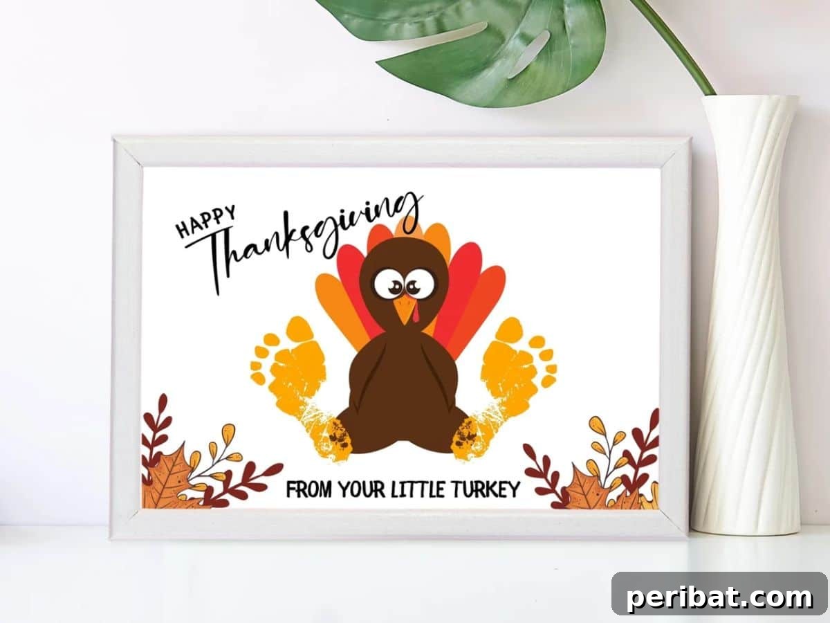Happy Thanksgiving From Your Little Turkey Card