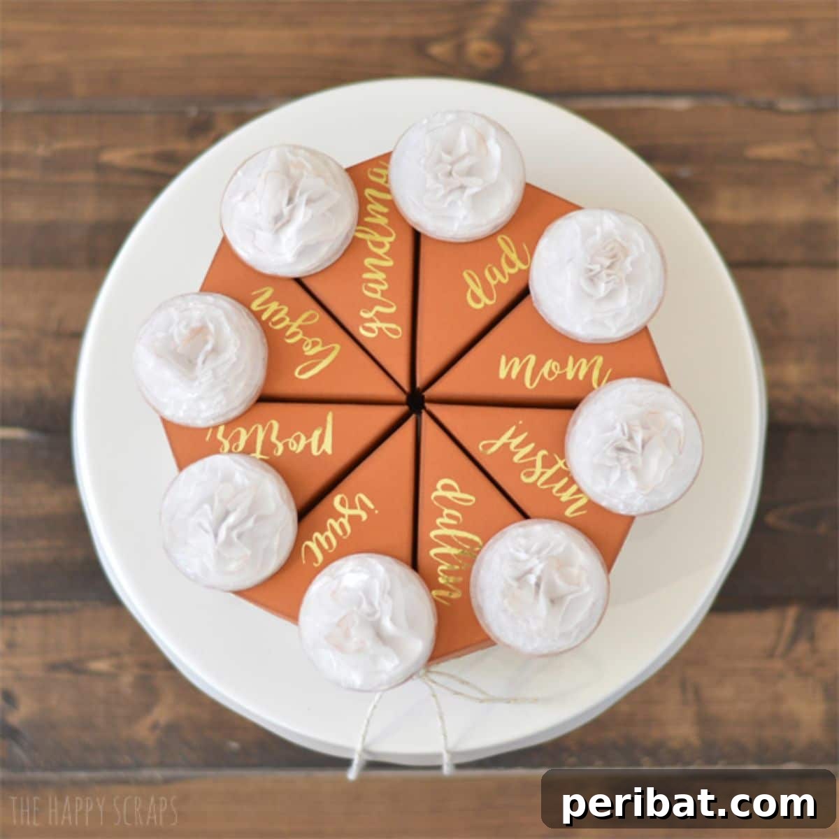 Mini Pie Box Thanksgiving Place Cards!