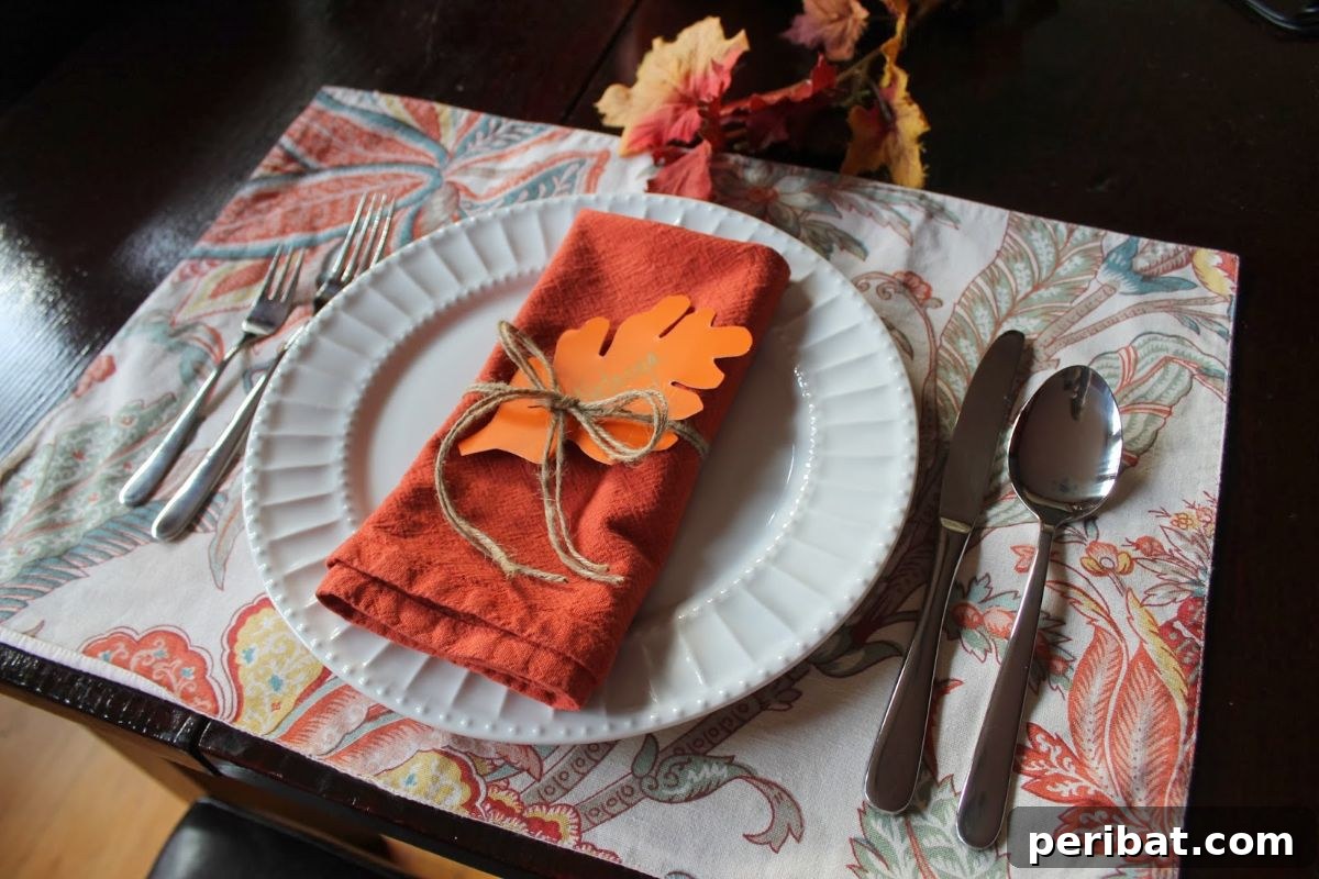 DIY Thanksgiving Place Card!