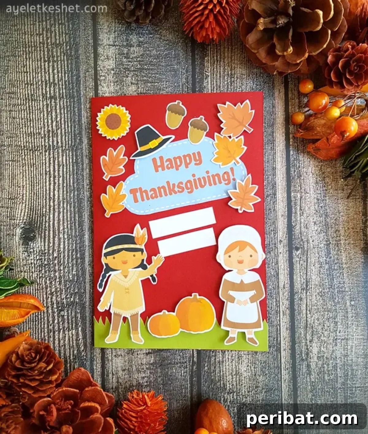 DIY Thanksgiving Card With Free Printables