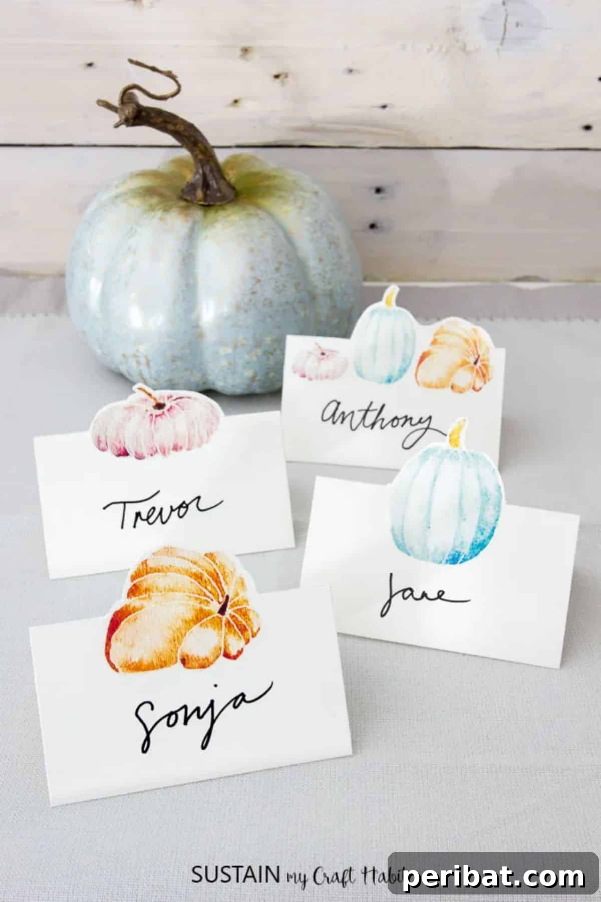 DIY Printable Thanksgiving Place Cards