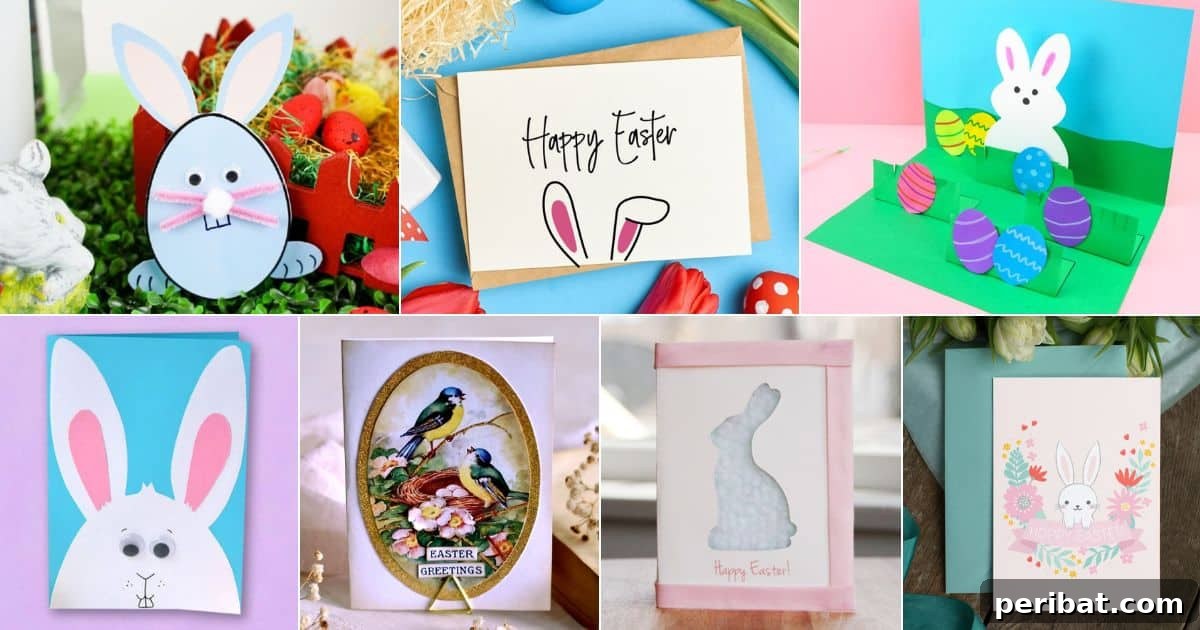 44 Handmade Easter Card Ideas 2 44 DIY Easter Cards facebook image.