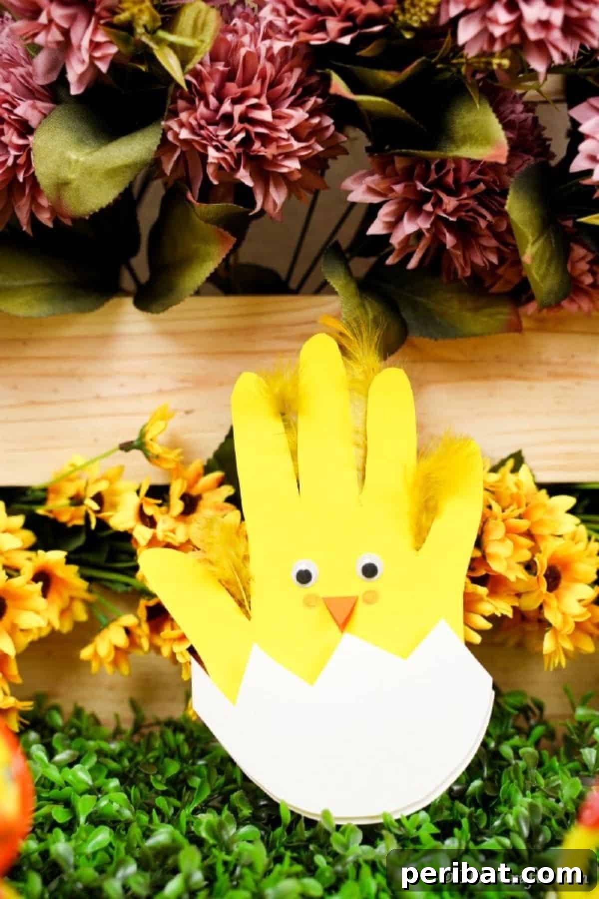 44 Handmade Easter Card Ideas 3 DIY Cute Handprint Chick Easter Card