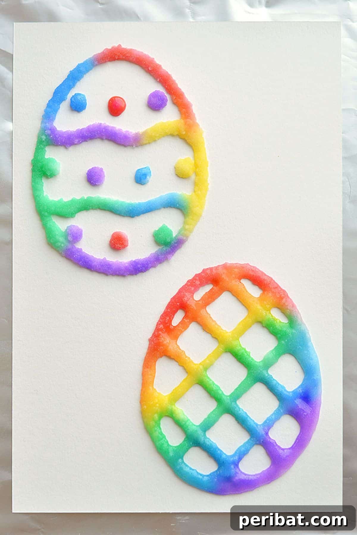 44 Handmade Easter Card Ideas 21 DIY Salt Painted Easter Eggs