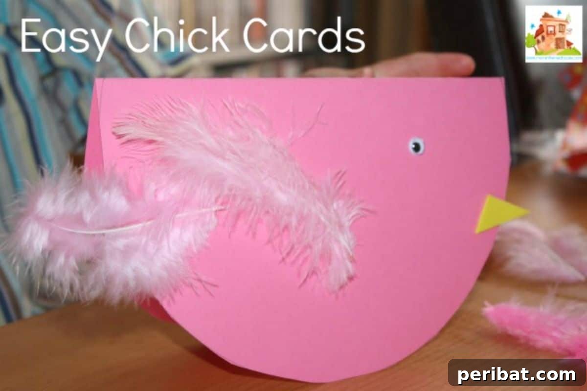44 Handmade Easter Card Ideas 24 DIY Easy Easter Chick Card