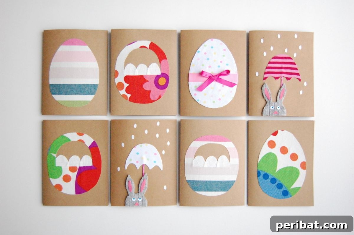 44 Handmade Easter Card Ideas 28 Easter Cards With Fabric Scraps