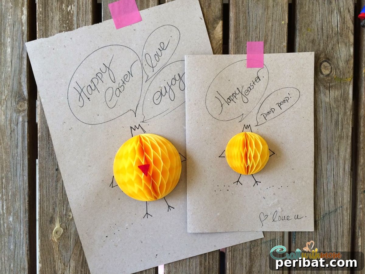 44 Handmade Easter Card Ideas 37 DIY Cardstock Cards With Yellow Paper Fans