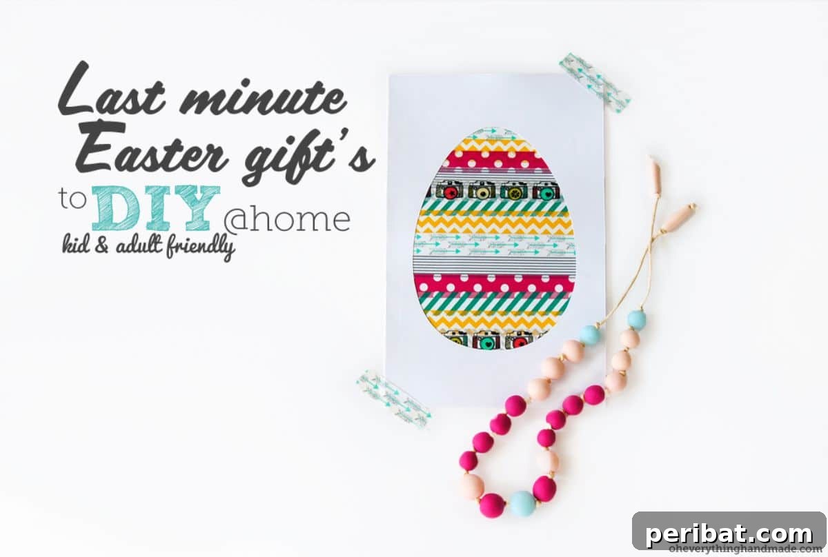 44 Handmade Easter Card Ideas 38 DIY Last Minute Washi Tape Egg Card