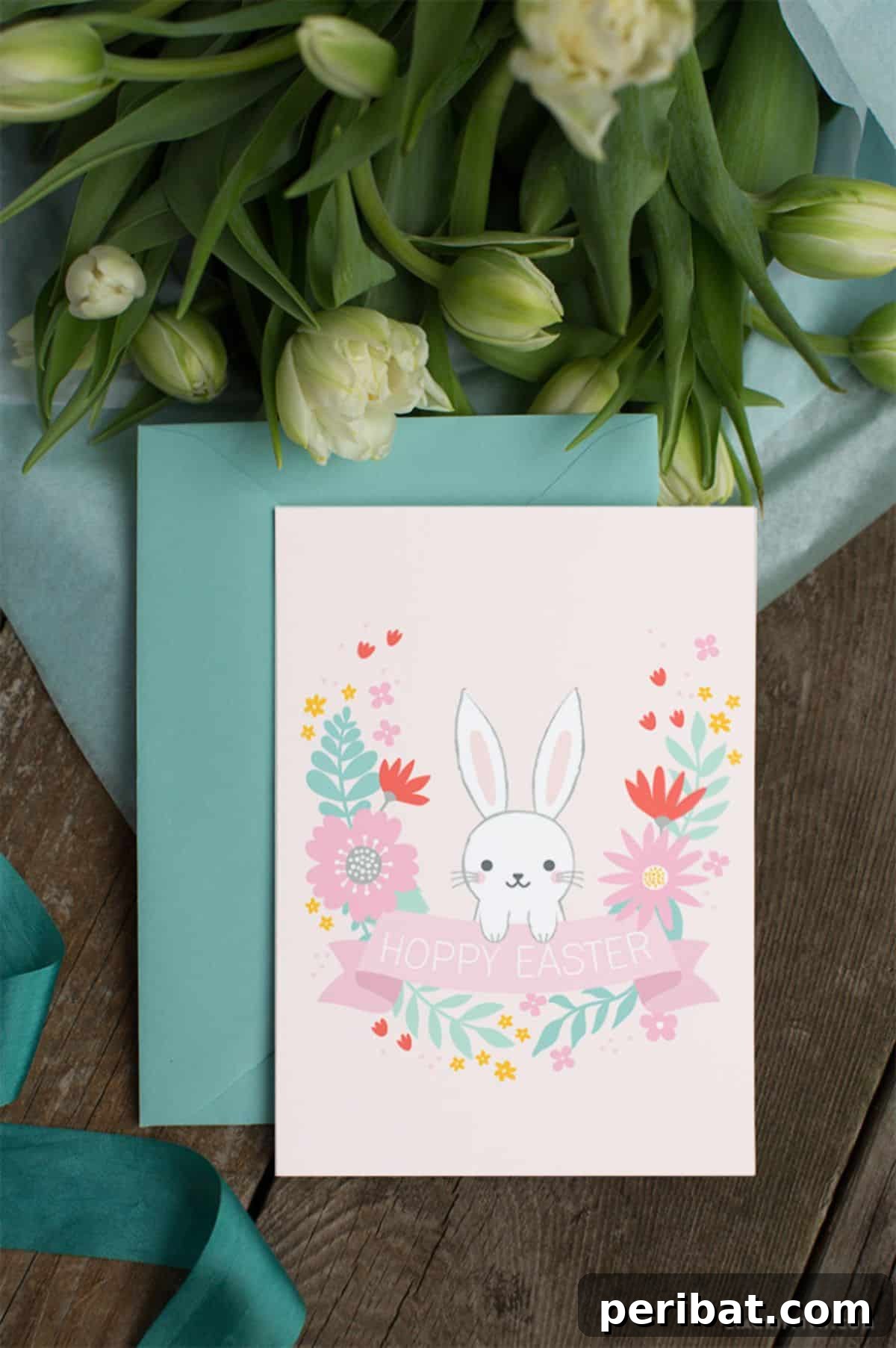 44 Handmade Easter Card Ideas 6 DIY ‘Hoppy Easter’ Card