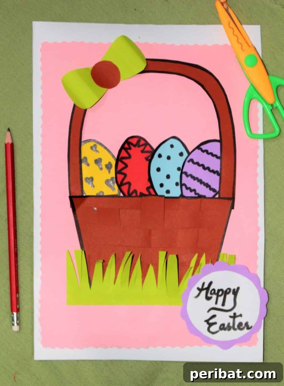 44 Handmade Easter Card Ideas 9 Easter Egg Basket Card Craft
