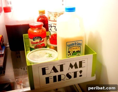 Organize with an 'Eat Me First' Box