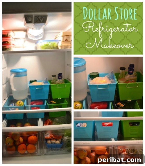 Container Storage for Organized Fridge Sections