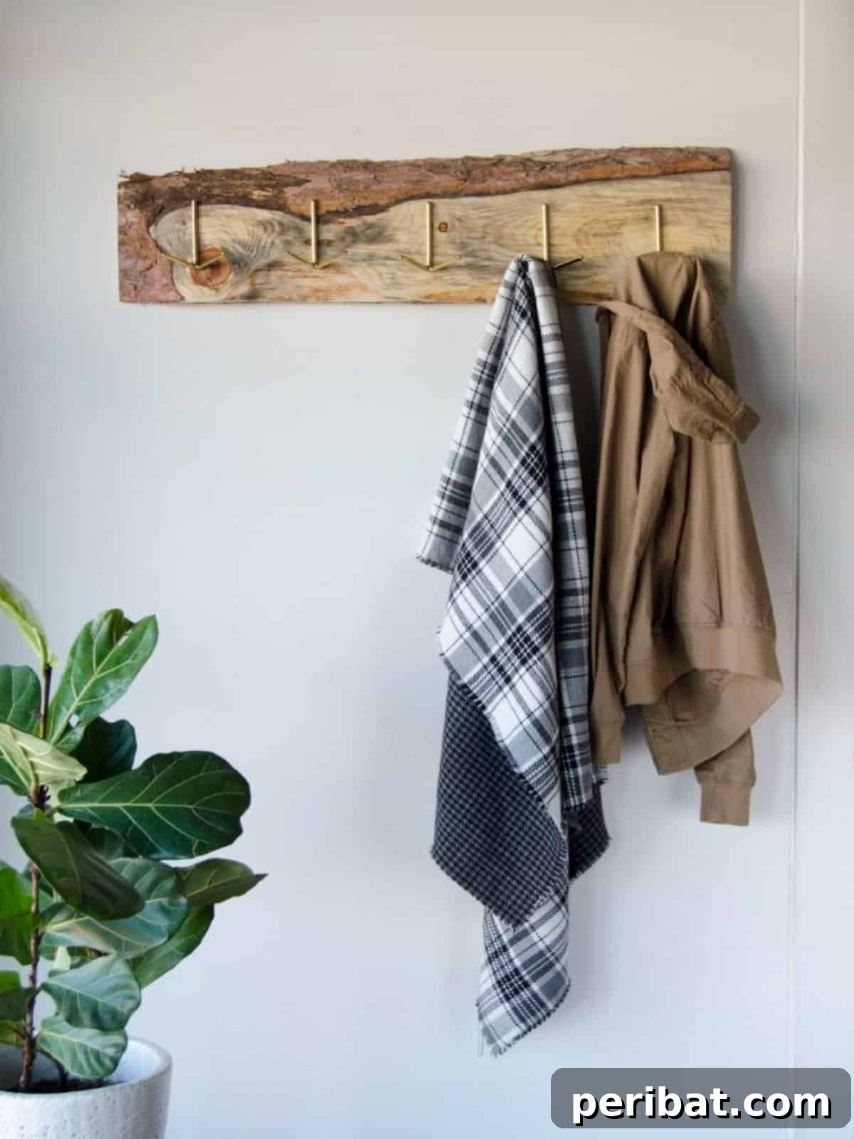 DIY gorgeous coat rack, upcycled wood decor, handmade organization gift for girlfriend