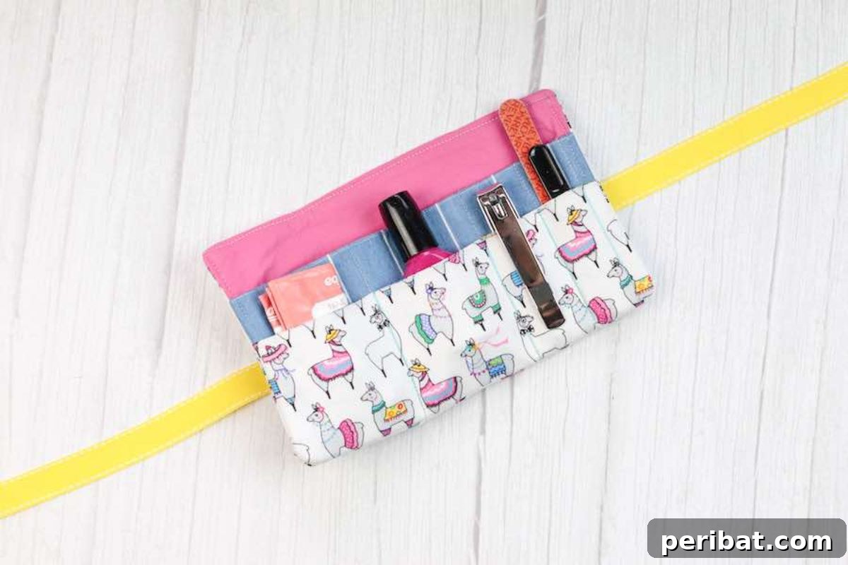 DIY travel manicure kit, portable nail care, practical beauty gift for girlfriend
