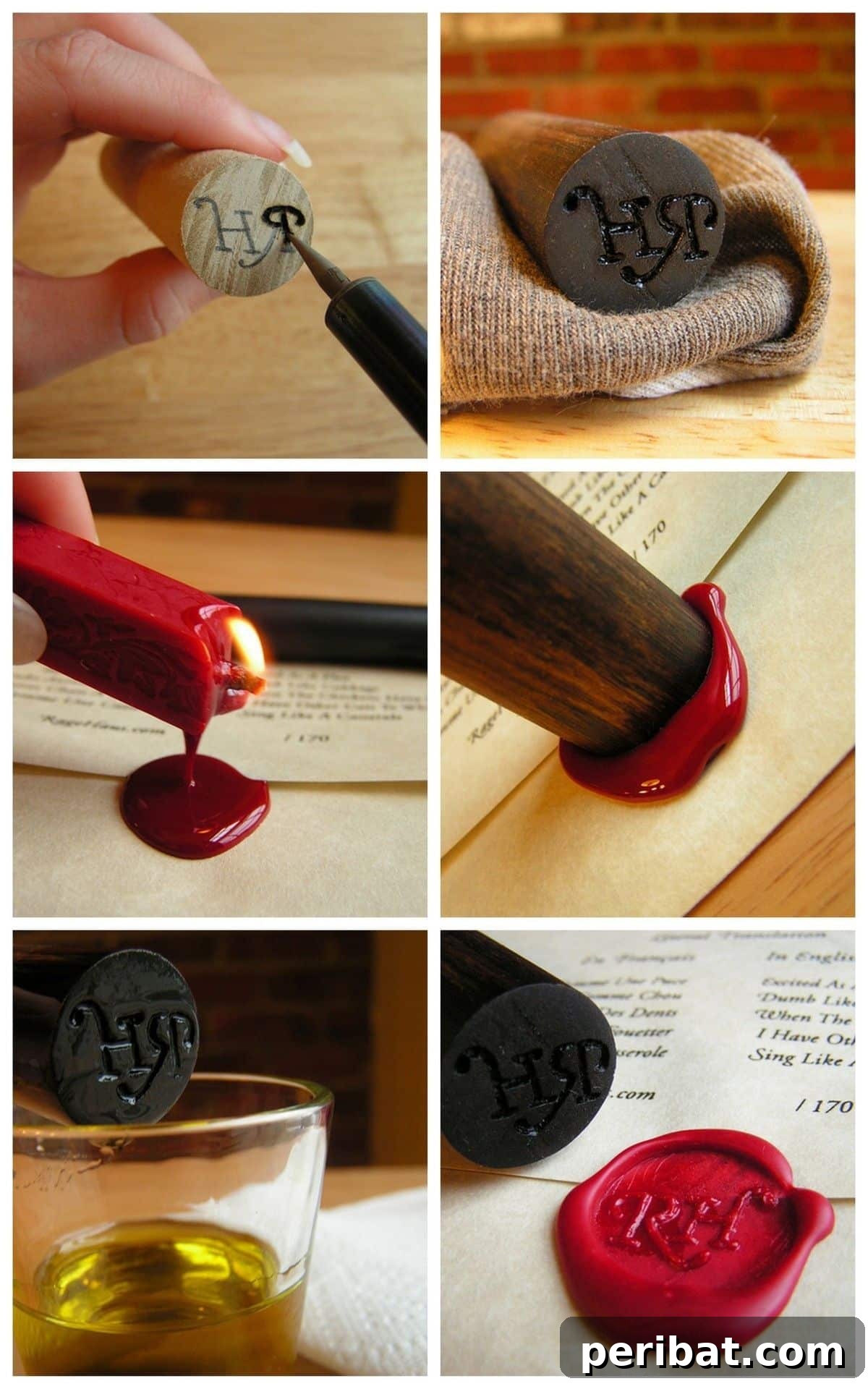 How to make DIY Wooden Wax Seal, personalized stationery gift, unique craft for girlfriend