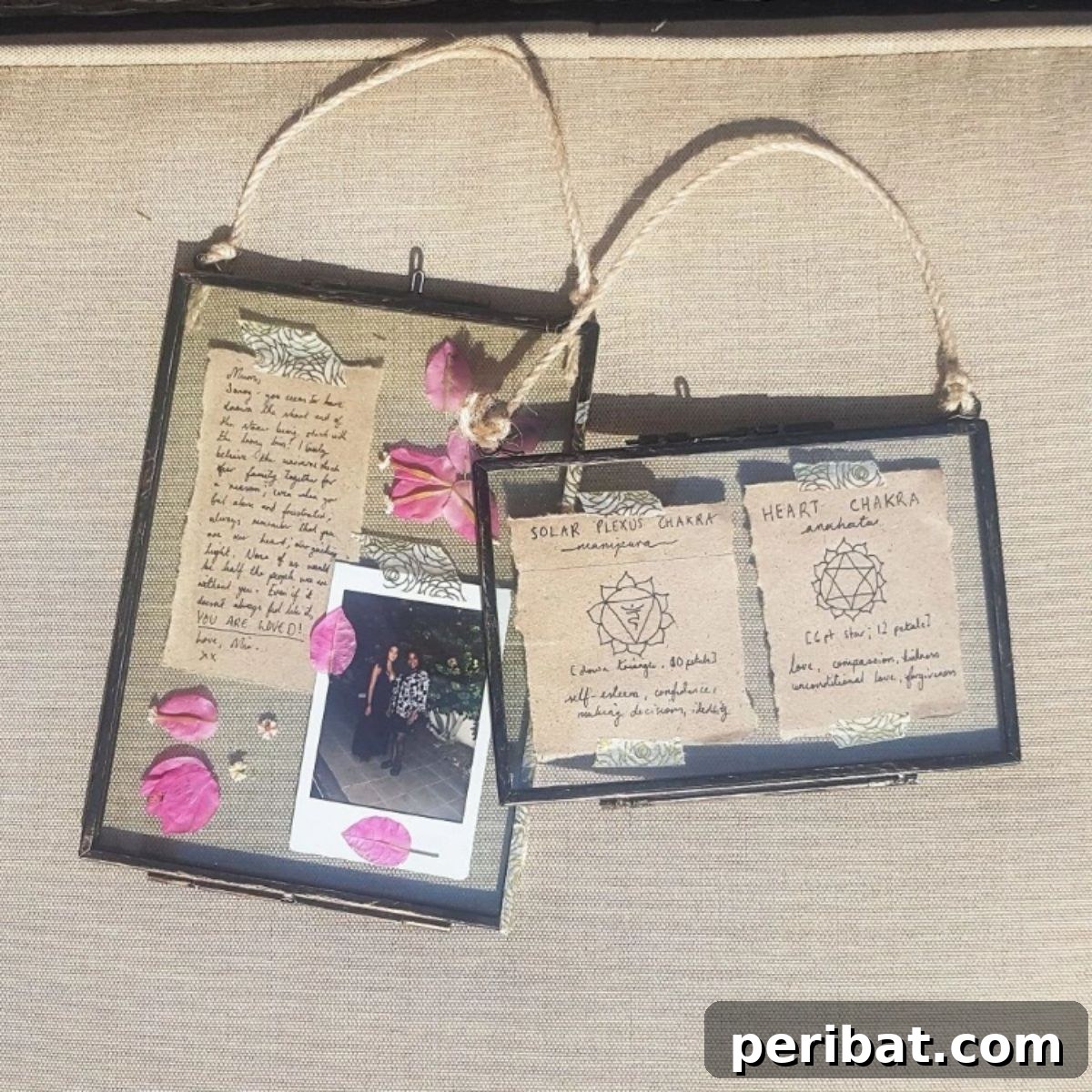 DIY Hanging Glass Frame Memory Box, personalized photo display, sentimental gift for girlfriend